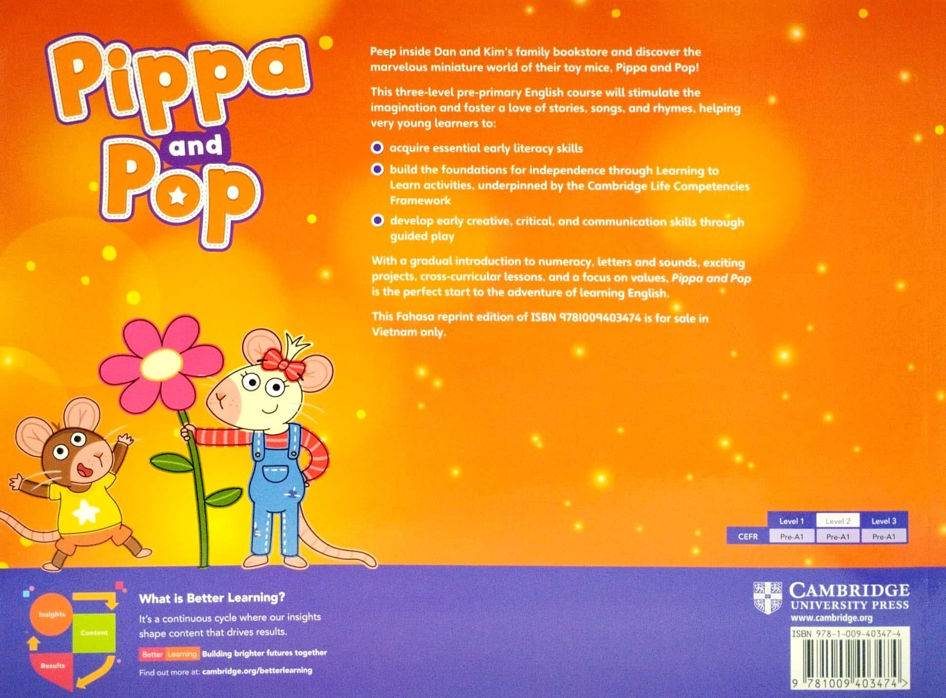 Sách ngoại văn: Sách Giáo Trình Tiếng Anh Mẫu Giáo - Pippa And Pop Ame