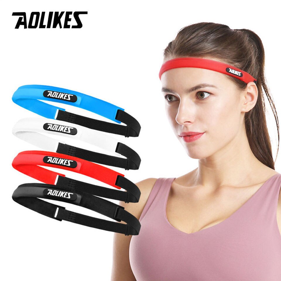 Băng đô thể thao silicone chặn thấm mồ hôi AOLIKES A-2113 Sport sweat band