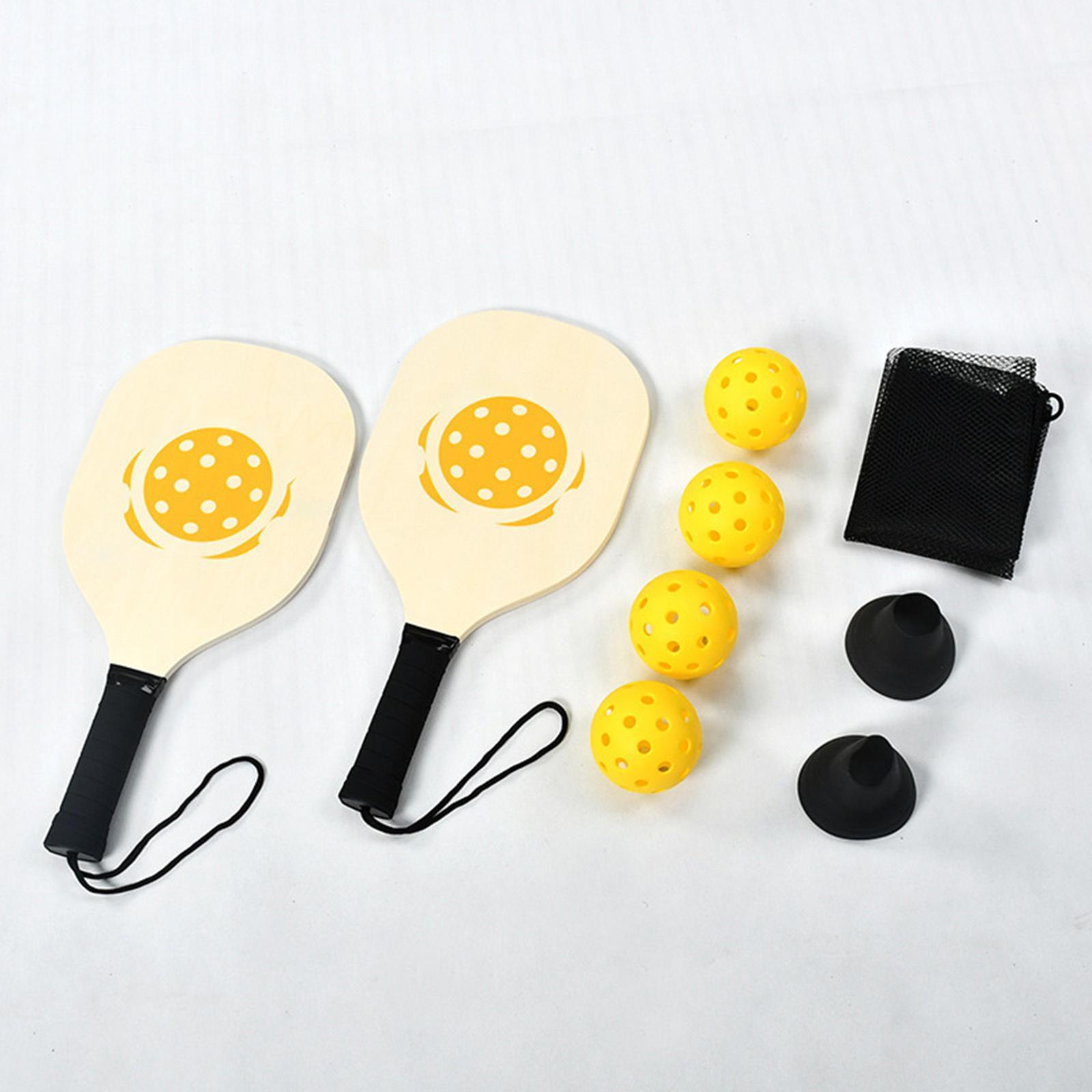 Pickleball Paddle Set, Lightweight Pickleball Rackets with Comfort Grip, 2 Pickleball Paddles, 4 Balls, 1 Pickleball Storage Bag, Pickers