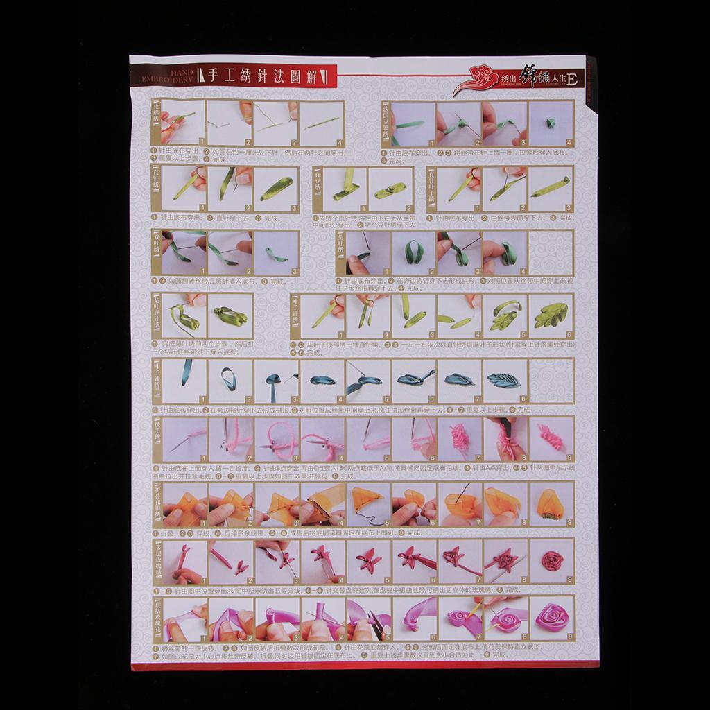 Ribbon Embroidery Kits DIY Painting Kit Stamped Cross Stitch Gifts