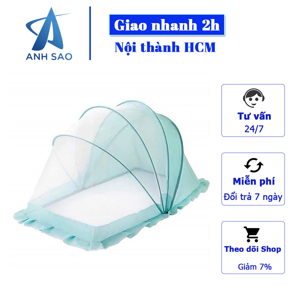 Mùng ngủ gấp gọn chống muỗi cho bé cao cấp A - an toàn, gọn nhẹ, thoáng khí