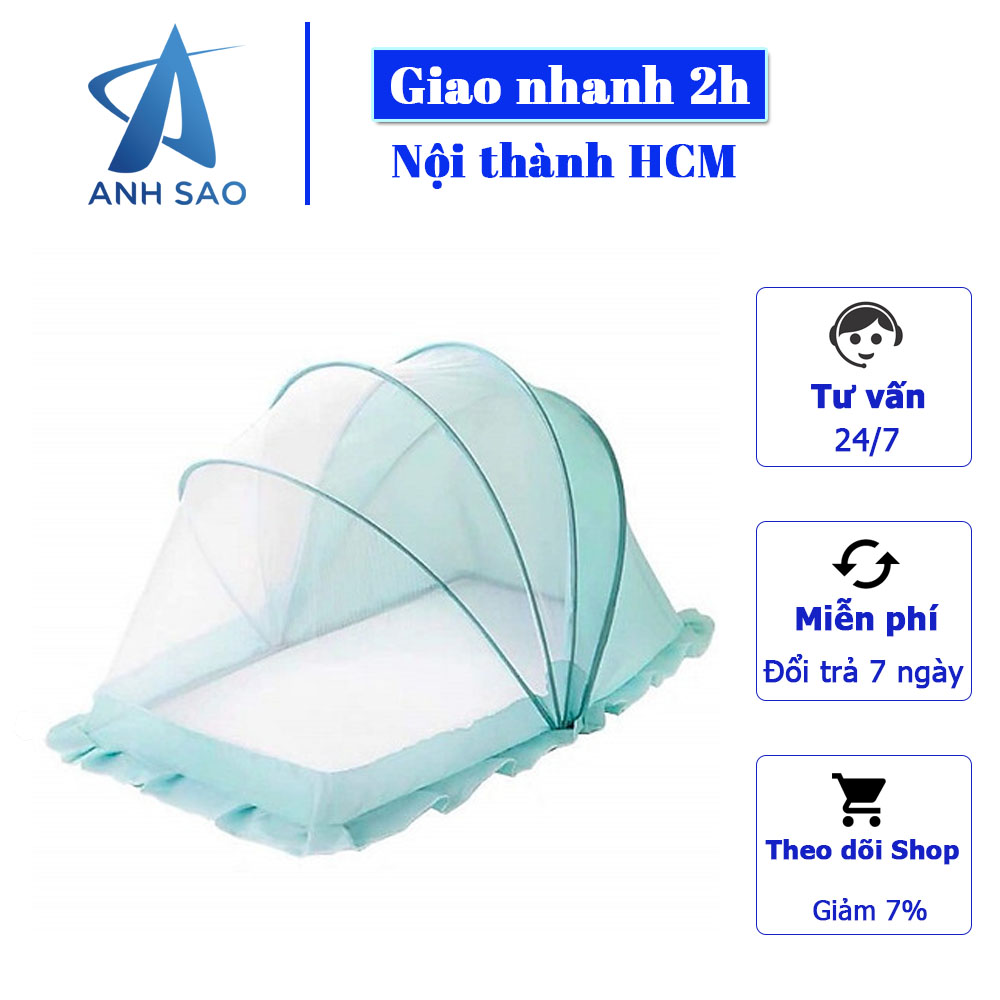 Mùng ngủ gấp gọn chống muỗi cho bé cao cấp A - an toàn, gọn nhẹ, thoáng khí