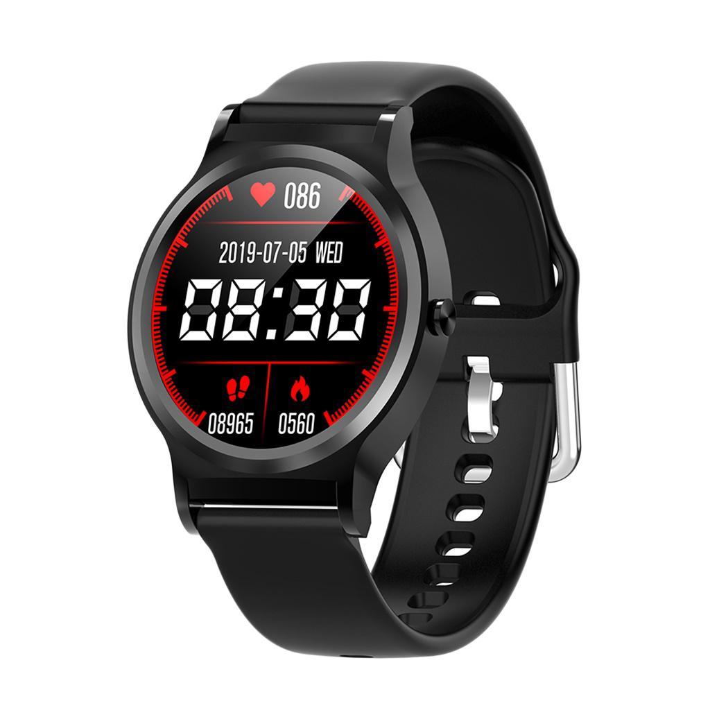 TFT Blood Pressure Fitness Tracker IP68 Calling Reminder Bracelet Black