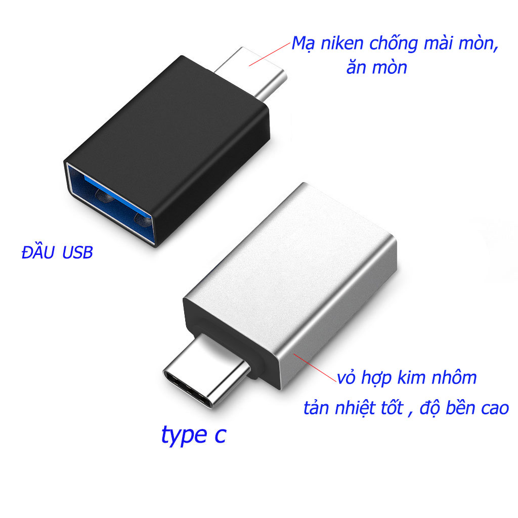 Đầu Chuyển Đổi USB Type C sang USB 3.0 .Hàng chính hãng ESSAGER