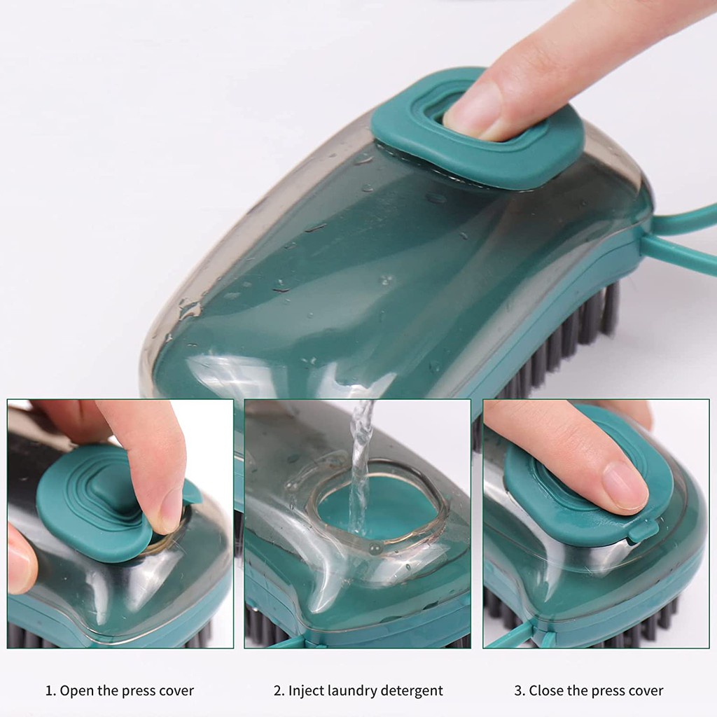 Bàn Chải Chà Chân, Chà Sàn, Chà Quần Áo Có Ngăn Đựng Xà Phòng Cao Cấp Đa Năng Tiện Lợi