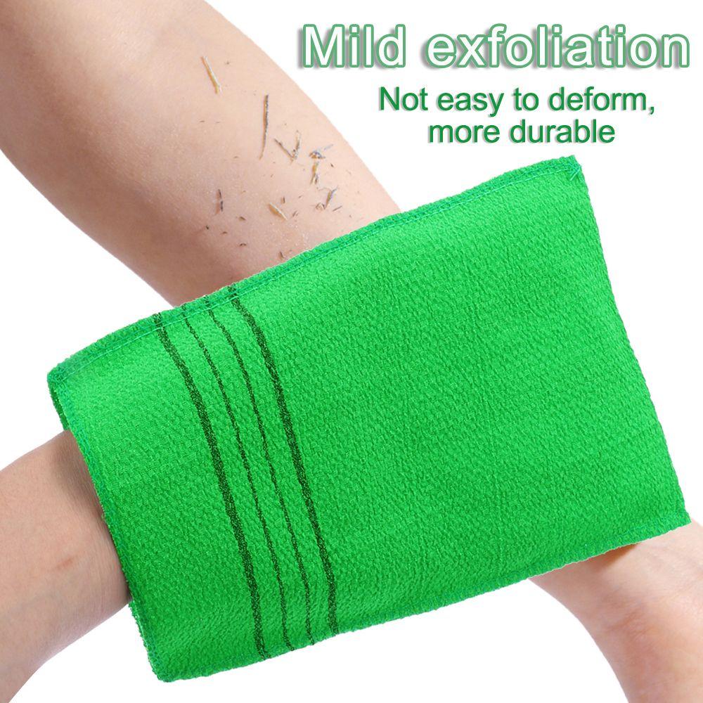 Durable Exfoliating Bath Towel Massage Washcloth Bath Glove Smooth Skin Portable Viscose Fiber Extreme Comfort Cleaner Body Rub Shower Scrubber