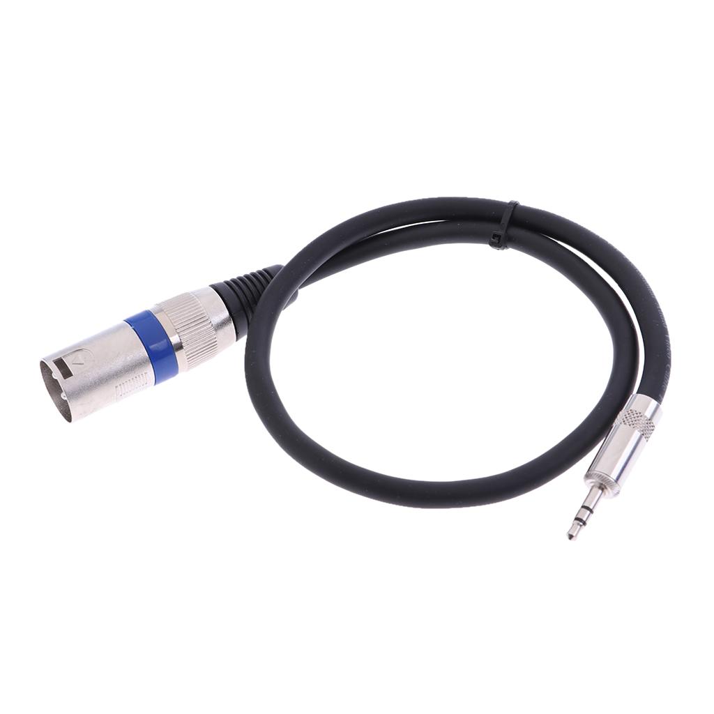 Mini Jack 3.5mm (1/8 Inch) TRS Stereo Male To XLR Male Balanced Cable