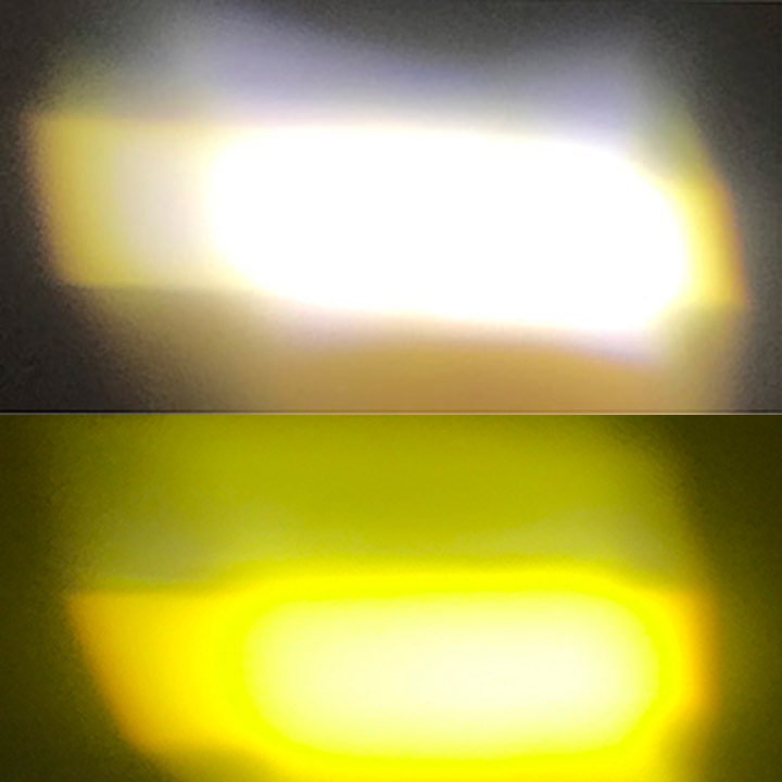 ĐÈN PHA LED 2 MÀU COS VÀNG PHA TRẮNG CHÂN H4 và M5- đèn pha xe máy .