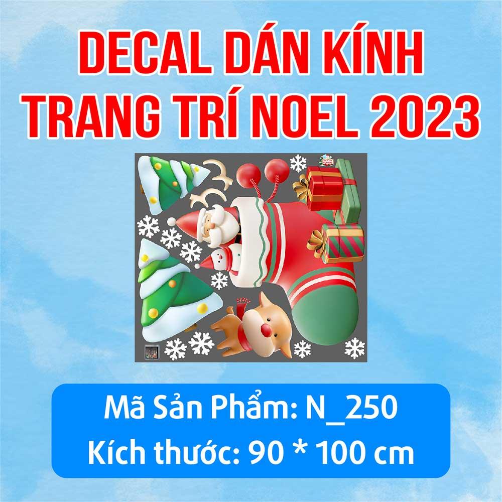 DECAL TRANG TRÍ GIÁNG SINH 2023 COMBO SỐ 26