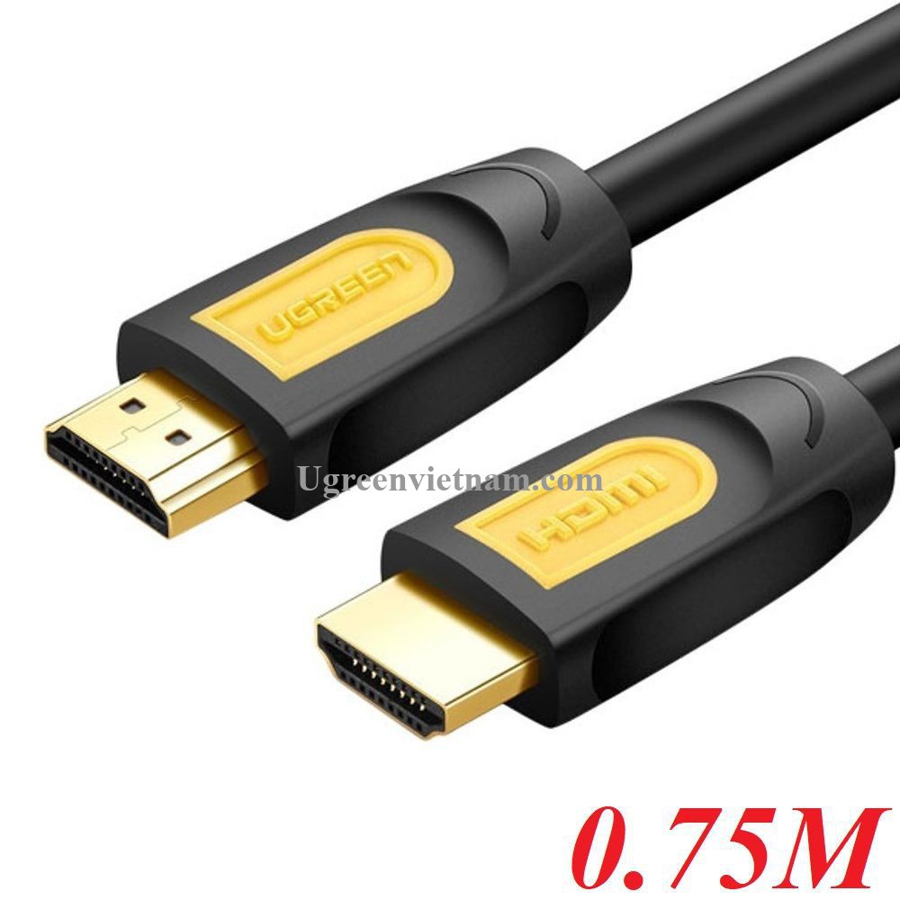 Cáp HDMI 0,75m Chính Hãng Ugreen 10151 Hỗ Trợ 1.4v, 4K - Hàng chính hãng