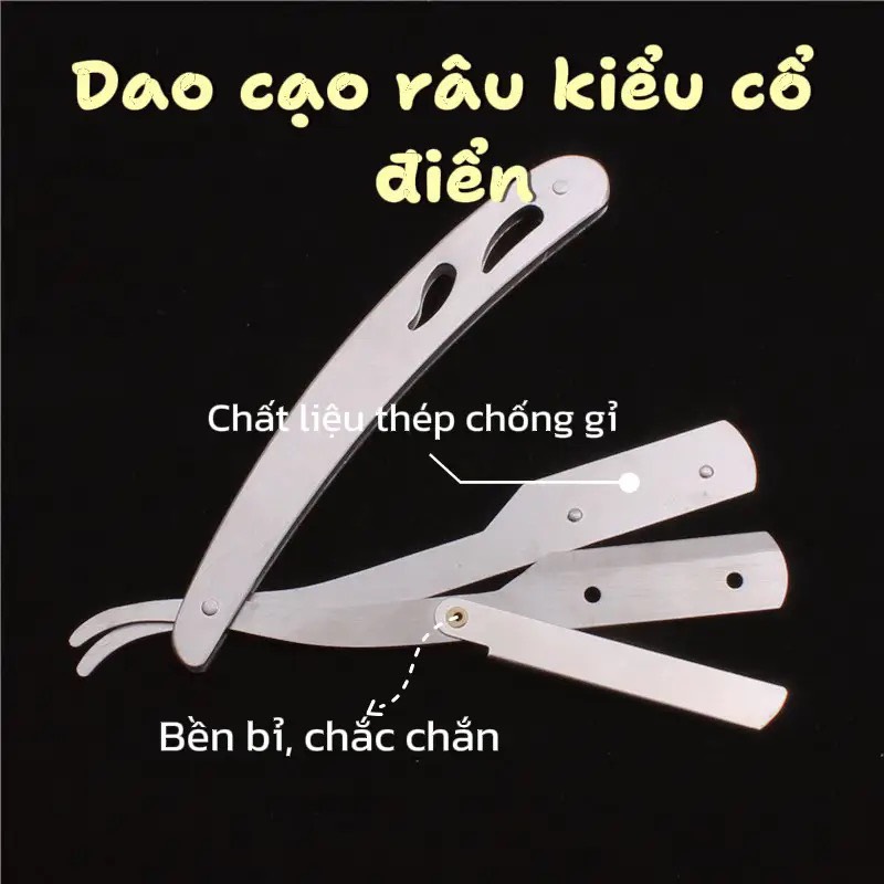 Dao cạo râu kiểu cổ điển bền đẹp - Henrysa