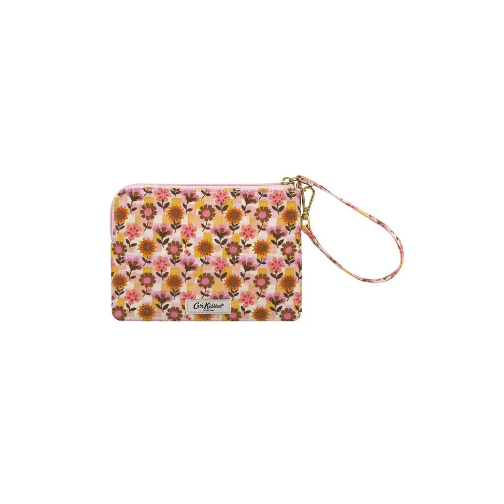 Cath Kidston - Ví đeo tay /Convertible Wristlet Pouch - Retro Ditsy - Pink/Yellow -1049510