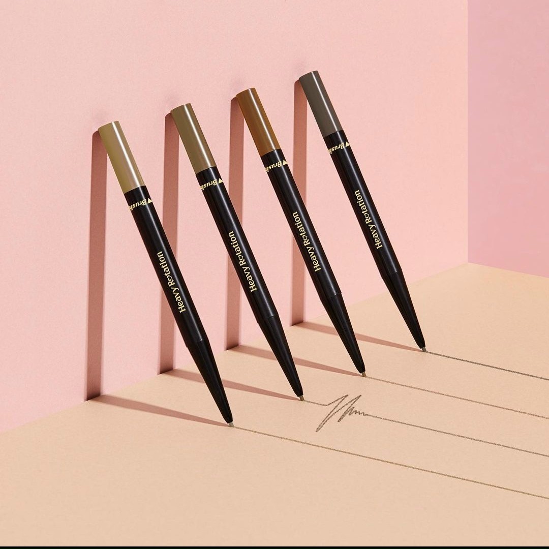 Bút Chì Sáp Kẻ Lông Mày Chống Trôi Lõi Siêu Mịn Kissme Heavy Rotation Eyebrow Pencil (0,09g)