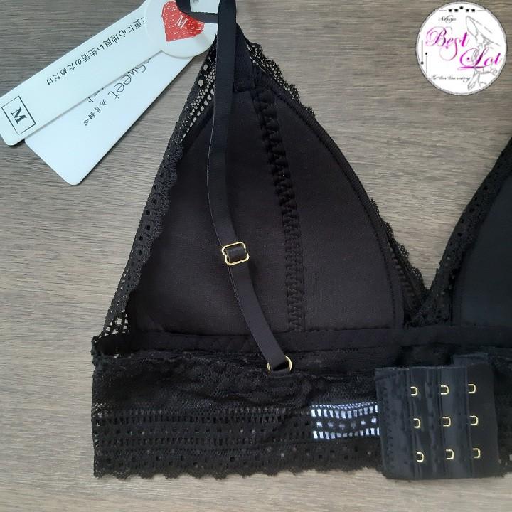 Áo Lót Bralette Ren Đệm Mỏng Không Gọng Xuất Nhật