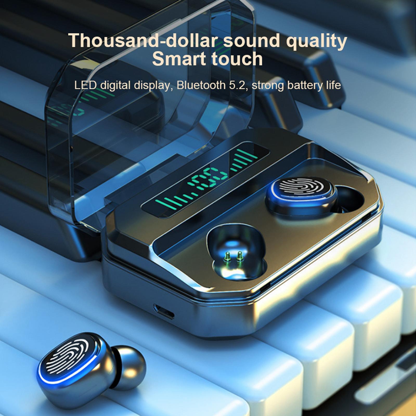 Bluetooth 5.2 TWS Earbuds TWS Headphones Stereo In Ear Touch Control