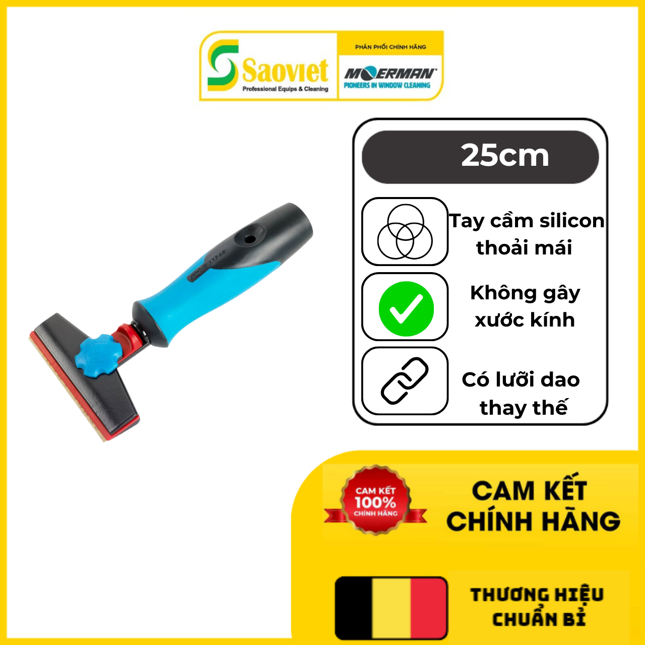 Dao Sủi Kính Cán Dài Chuyên Dụng MOERMAN  Không Kèm Lưỡi - SKU: 17832 | SAOVIETCO