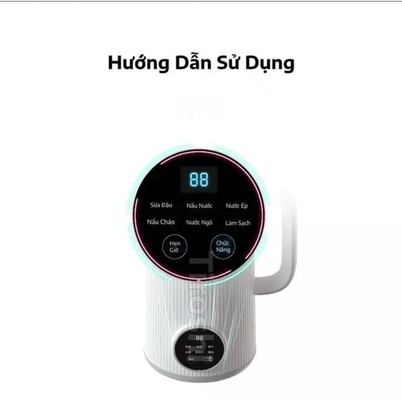 Máy Làm Sữa Hạt, Máy Nấu Sữa Hạt OSTMARS Hàng Chính Hãng MINIIN 800ml - 8 Chức Năng Xay Nấu Tiện Lợi