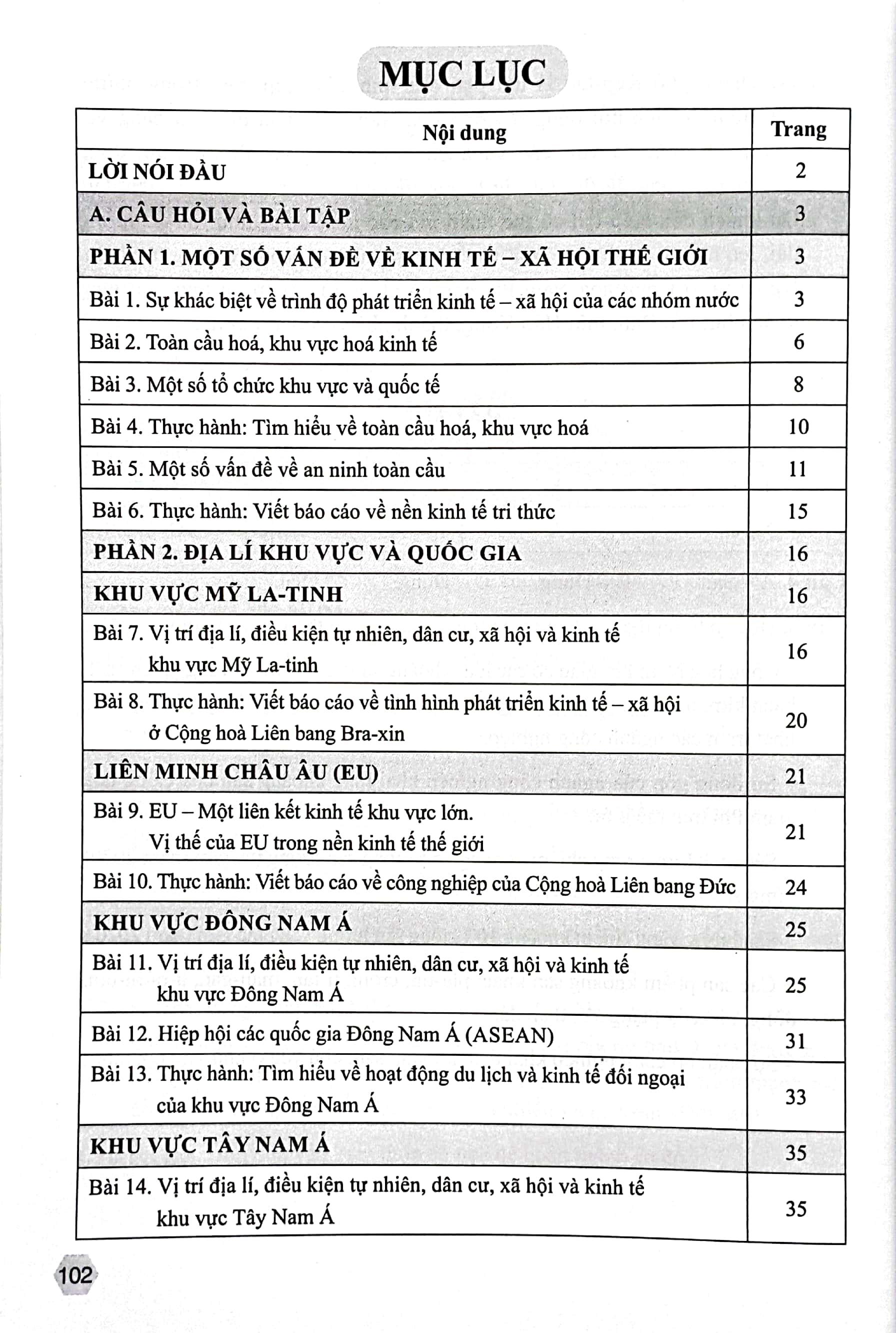 Sách Giáo Khoa Bài Tập Địa Lí 11 (Cánh Diều) (Chuẩn) - ảnh 5