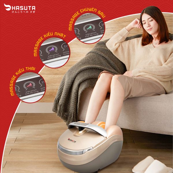 Máy massage chân Hasuta HMF-320 xoa bóp lòng bàn chân, ngón chân - Hàng Cao cấp chính hãng