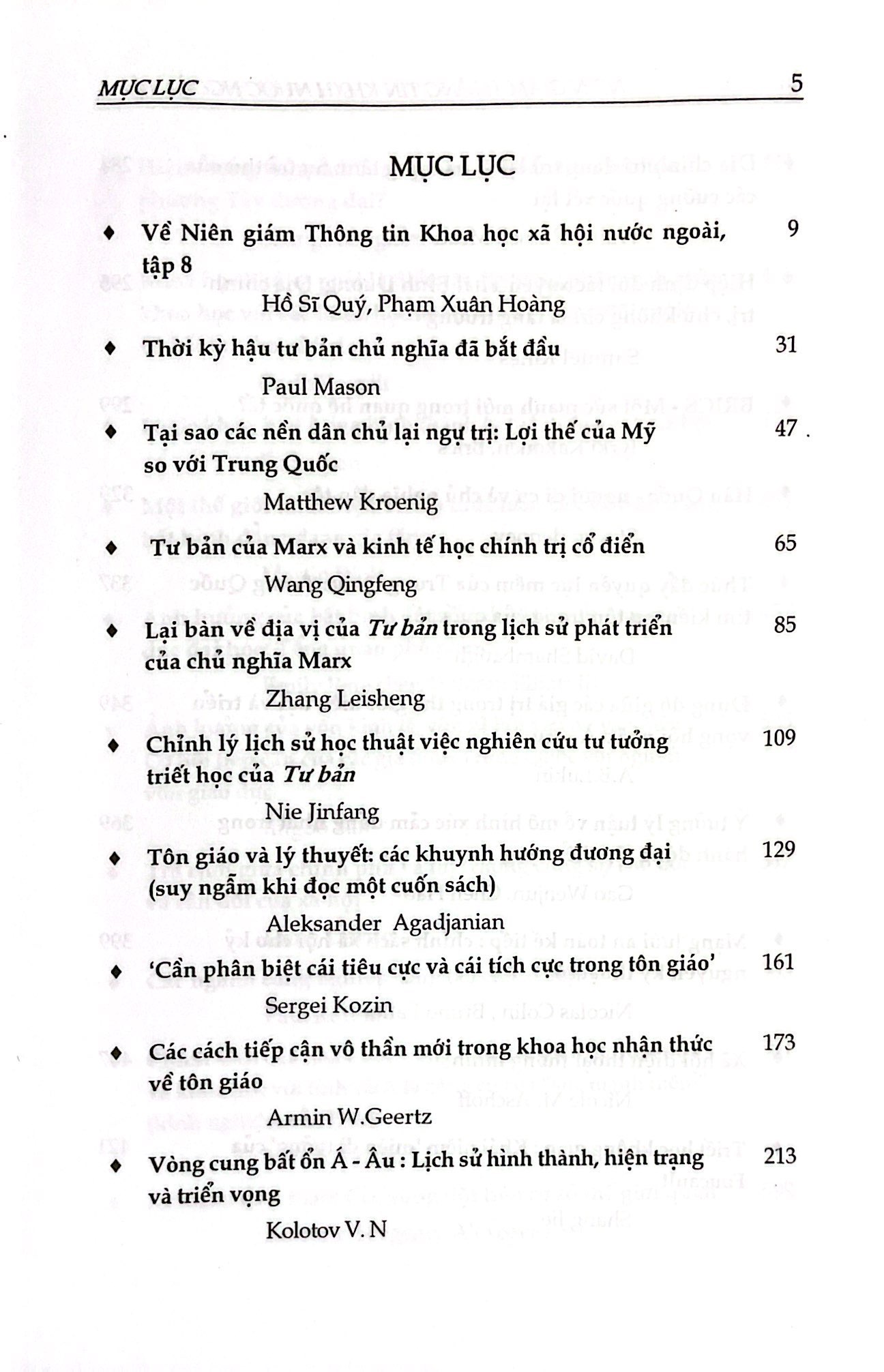 Niên Giám Thông Tin Khoa Học Nước Ngoài - Số 8