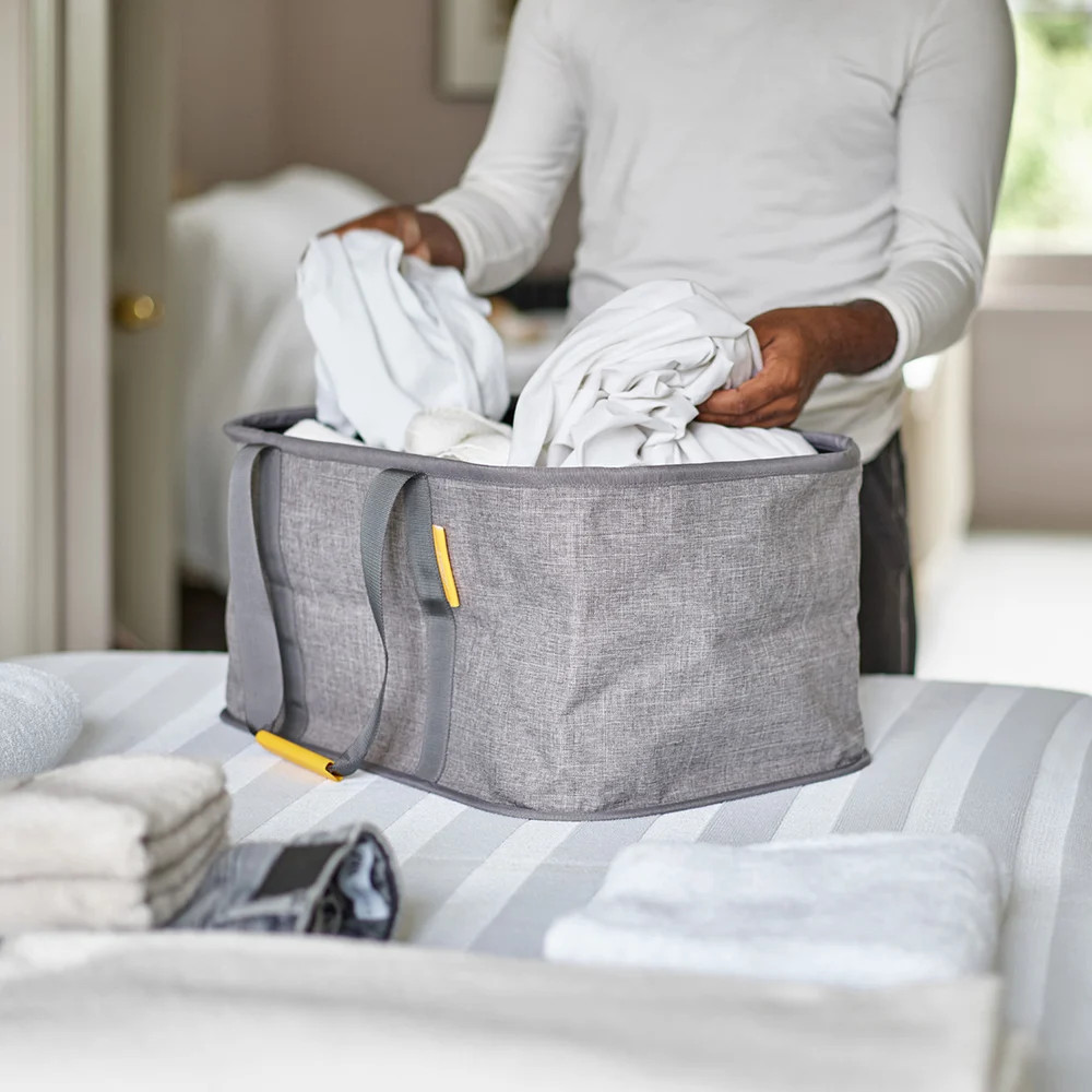 Giỏ đựng quần áo 35L Joseph Joseph 50023 Hold-All Collapsible Laundry Bskt (Grey) Hàng chính hãng
