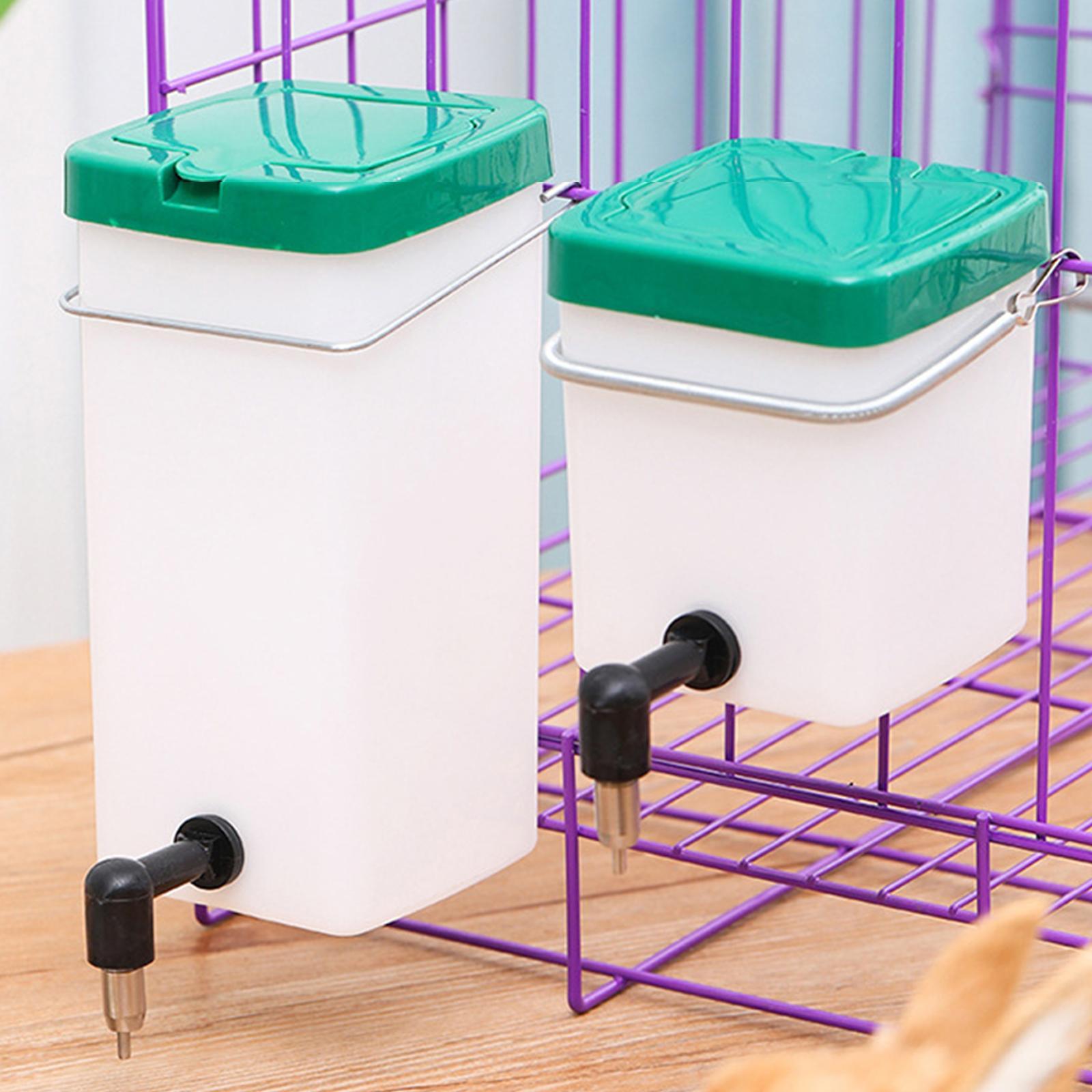 Automatic Rabbit Drinker Pet Water Dispenser Portable Water Bottle Hanging Pet Supplies Automatic Water Feeder for Rabbit Ferret Quail