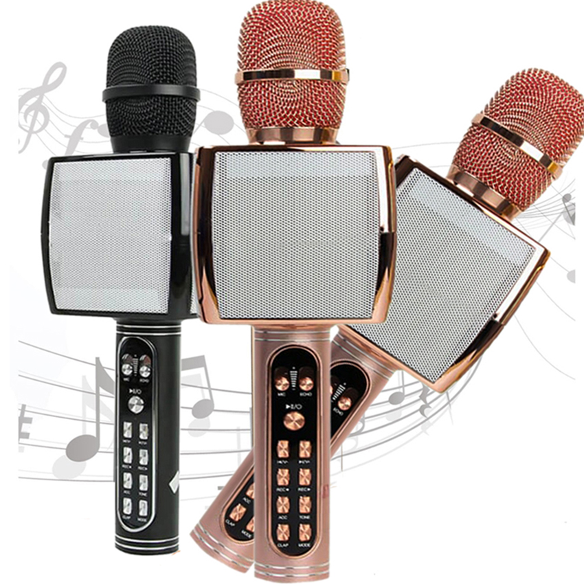 Mic Hát Karaoke Kèm Loa Bluetooth YS-91 Âm thanh cực đỉnh - Hát Cực Hay - Màu