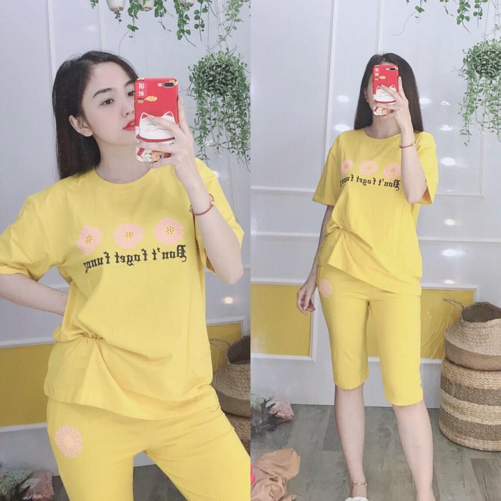 (Có tới size 85kg) Đồ Bộ Nữ, Đồ bộ thun cotton, set bộ mặc nhà đẹp