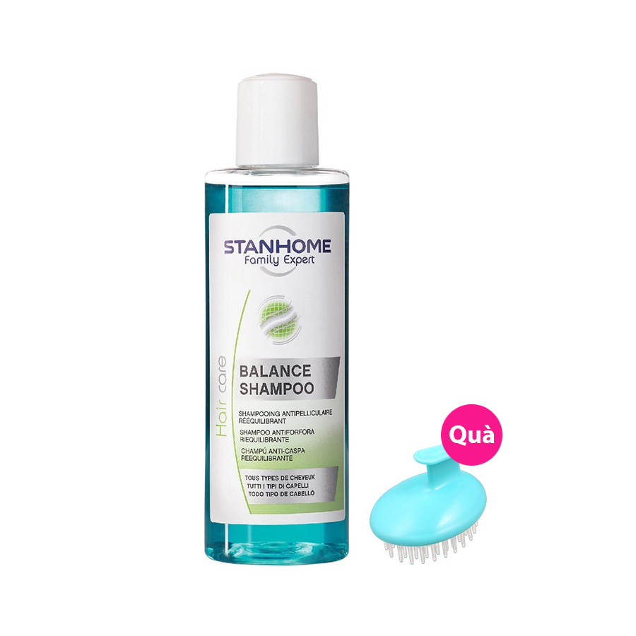 Dầu gội giảm gàu STANHOME FAMILY EXPERT Balance Shampoo 200ml + Tặng lược gội đầu