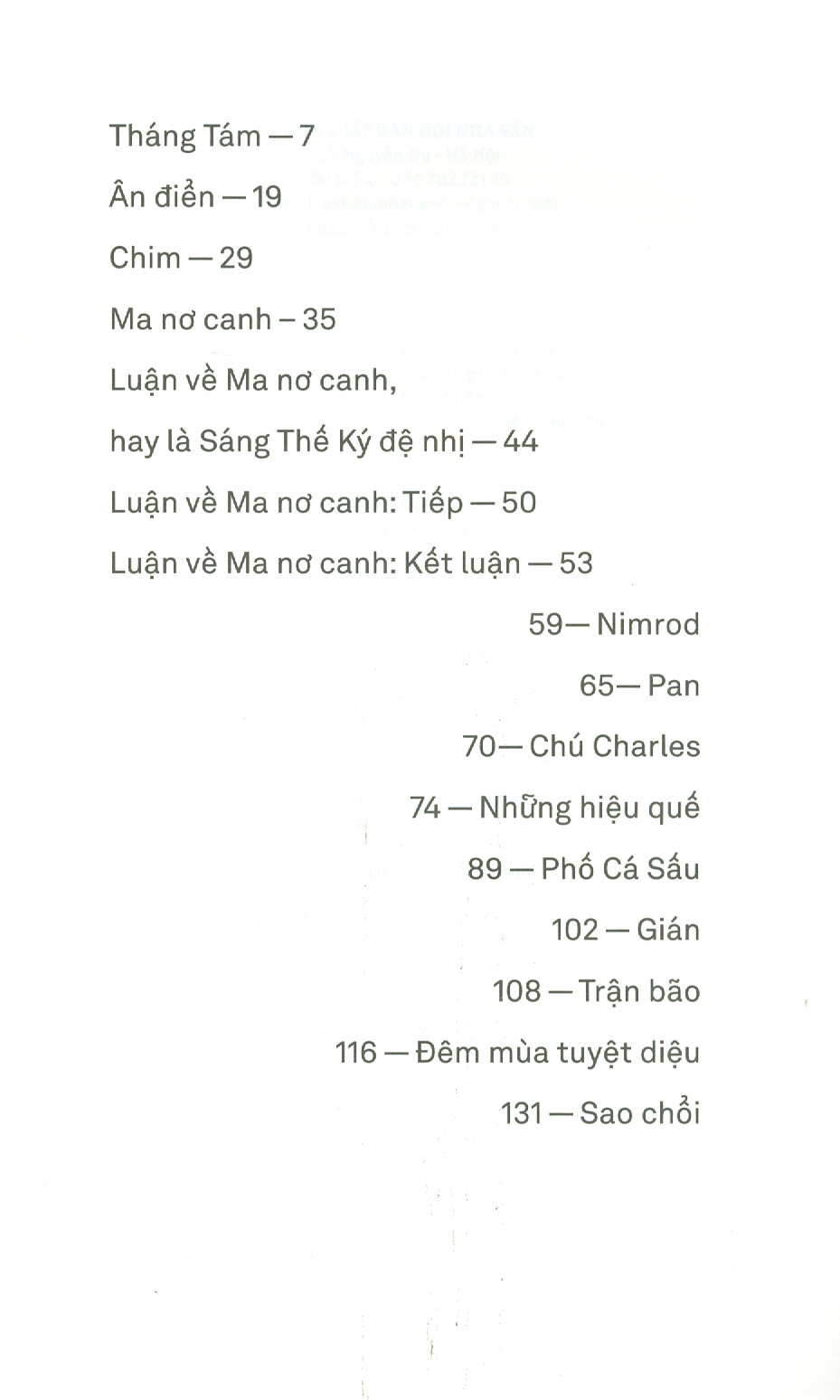Những hiệu quế – Bruno Schulz
