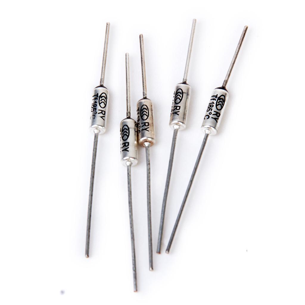 5pcs Temperature Thermal Fuses Medium Speed for Rice Cooker 250V 185℃