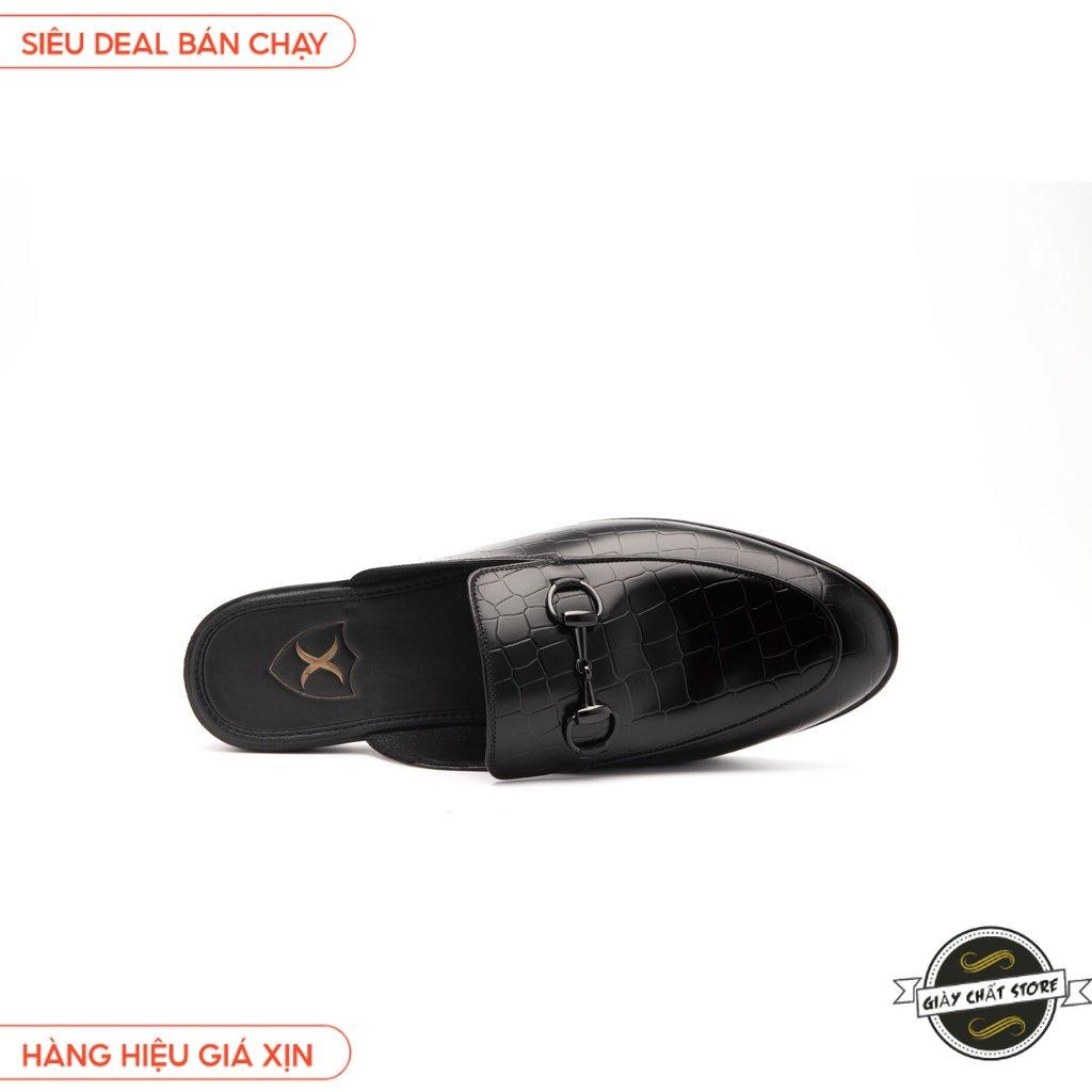 Giày Sục Nam Công Sở XOĂN SHOP Da Pu Pu Size 38 Đến 42 Màu Đen/Vàng - S002 B2