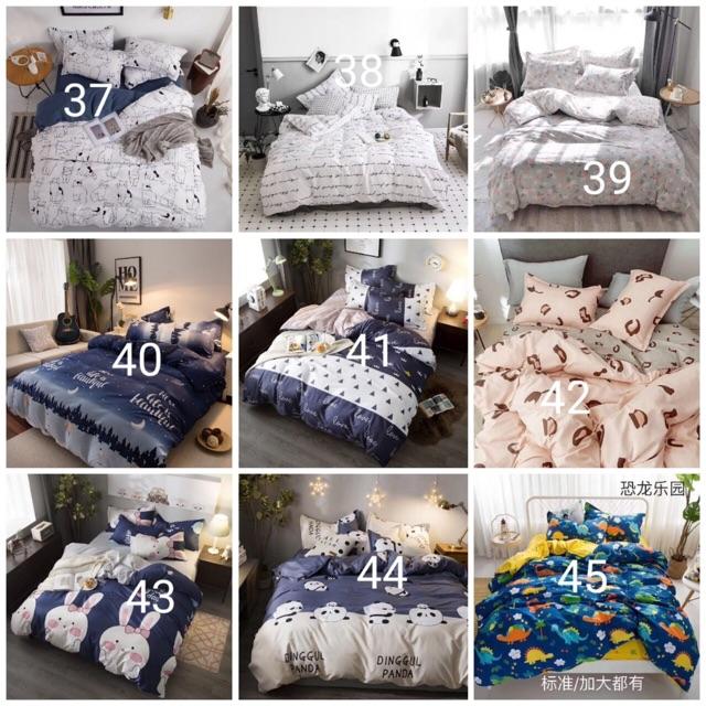 Bộ chăn ga gối poly cotton hàng nhập