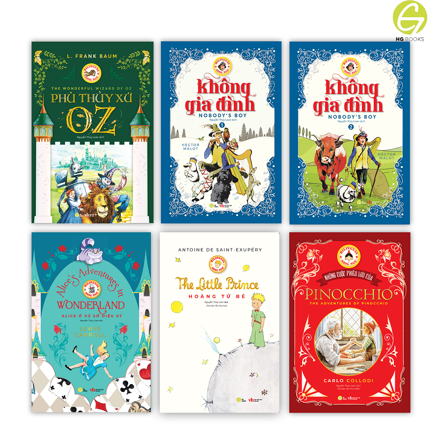 Sách văn học kinh điển -  Tiểu thuyết song ngữ tặng audio và note từ vựng song ngữ - HG Books