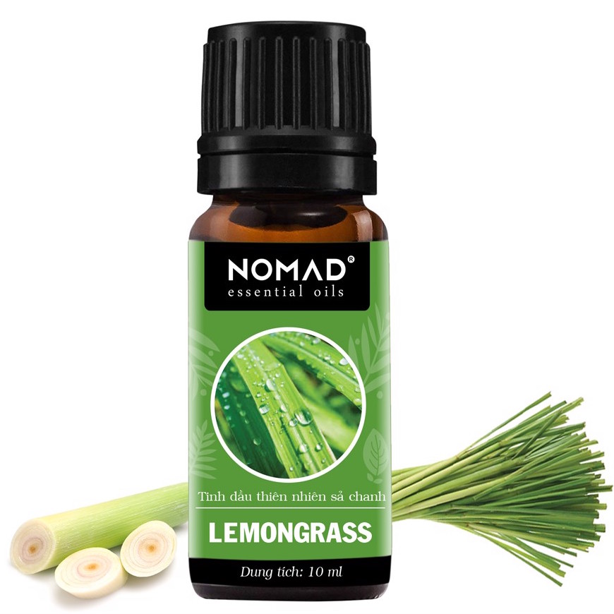 Tinh Dầu Thiên Nhiên Hương Sả Chanh Nomad Essential Oils Lemongrass 30ml