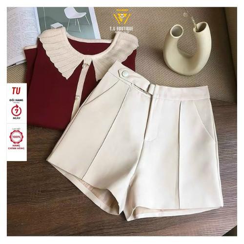 Quần short nữ cạp cao đùi nữ chất liệu vải tuyết mưa bigsize 40 - 75kg