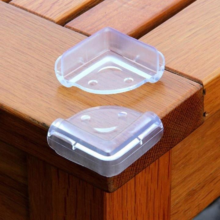 Set 4 Miếng Bọc Góc Bàn, Góc Tủ, Góc Giường, Đồ Sắc Nhọn Bằng Silicone Tránh Va Chạm Cho Trẻ Nhỏ