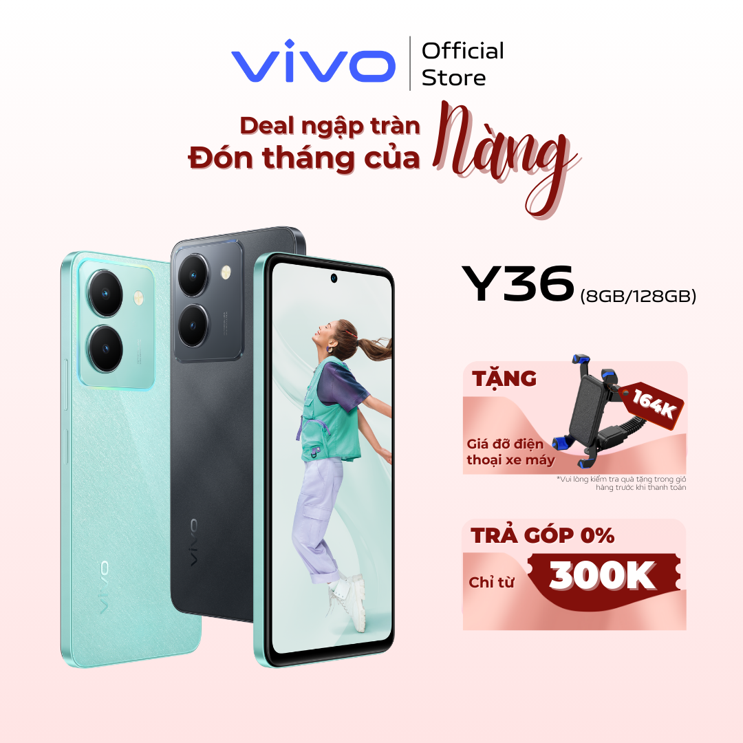 Điện thoại Vivo Y36 (8GB/128GB) - Hàng Chính Hãng - Camera 50MP - Sạc Nhanh 44W