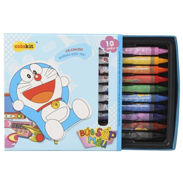 Sáp 10 màu Colokit Doraemon CR-C04/DO