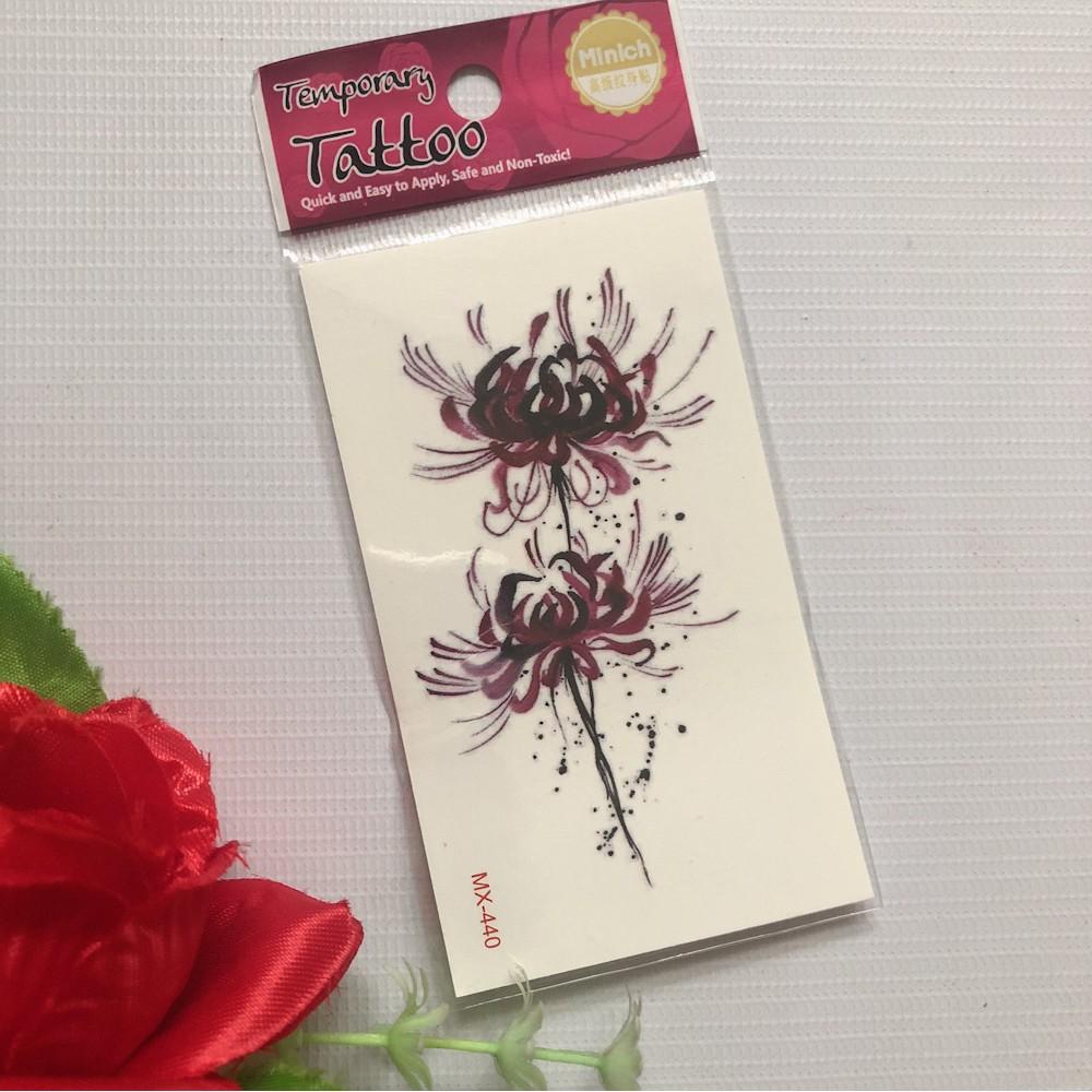 COMBO 5 TẤM HÌNH XĂM DÁN 10X6CM HOA BỈ NGẠN MỘNG MƠ - CHỌN MẪU TÙY THÍCH