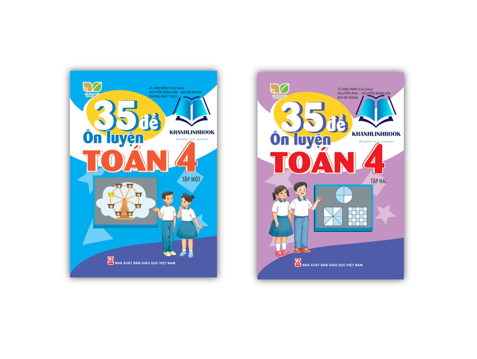 Sách - Combo 35 Đề ôn luyện Toán 4 tập 1 + 2