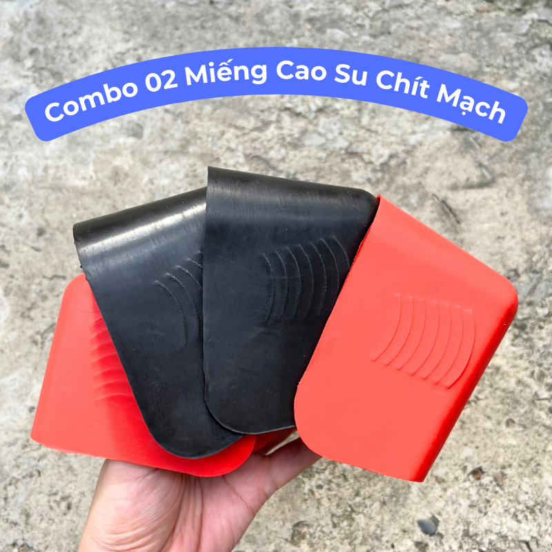 Combo 02 Chiếc Dụng Cụ Chà Ron - Dụng Cụ Chít Mạch Gạch - Miếng Chít Keo Chà Ron Gạch, Miết Chỉ Ron Gạch Bằng Cao Su
