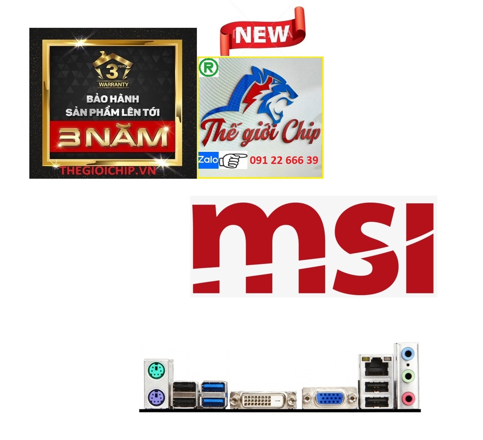 Bo Mạch Chủ (Mainboard) MSI H81M-P33 - HÀNG CHÍNH HÃNG