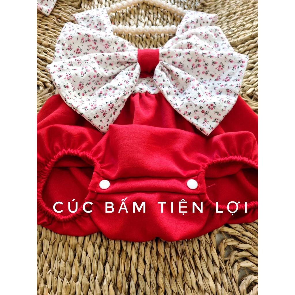 [ TẶNG KÈM TURBAN NƠ ] Body chip nơ dễ thương cho bé gái từ 3kg đến 13kg