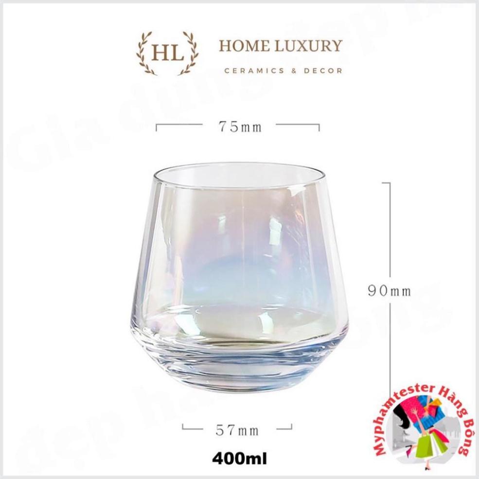 CỐC chất thủy tinh UỐNG RƯỢU MẠNH 400ML | LY BOROSILICATE 7 MÀU CHO MACALLAN CHIVAS , vật thông minh, tiện