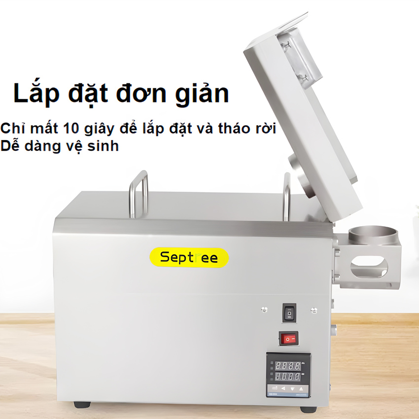 [ HÀNG NHẬP KHẨU] Máy ép dầu thực vật chuyên nghiệp Septree S8 – Dùng cho gia đình, kinh doanh, nhà hàng, khách sạn