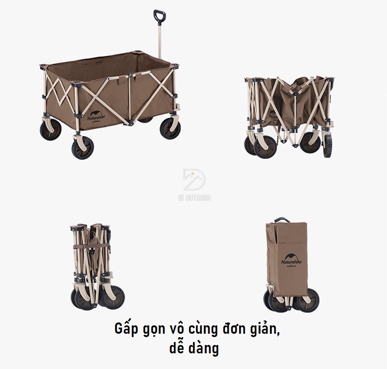 Xe Kéo Dã Ngoại Gấp Gọn Naturehike Glamping NH20PJ005