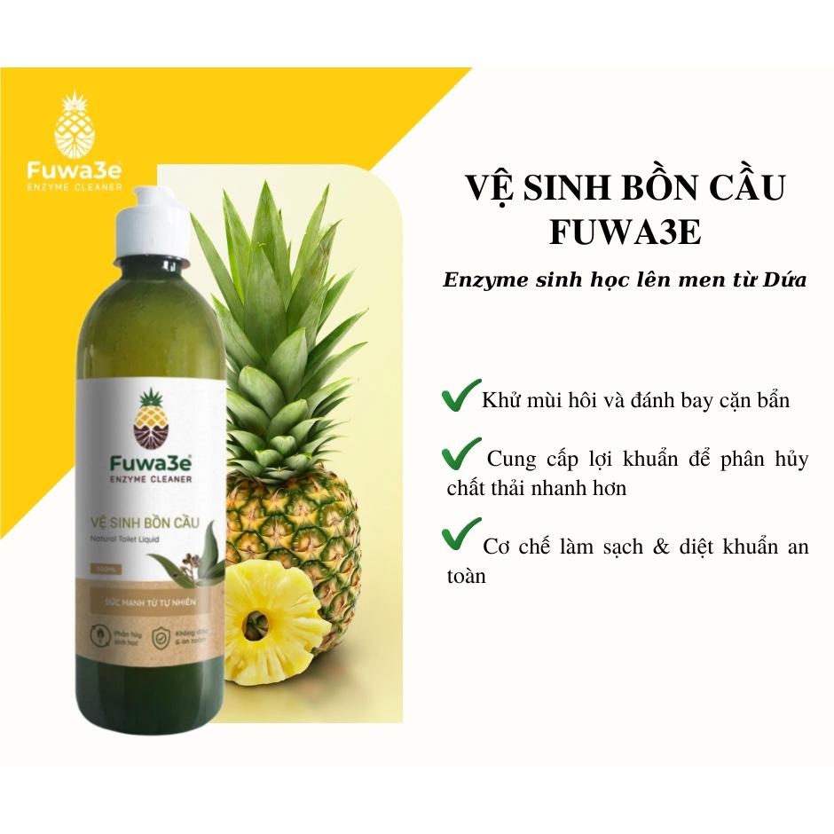 Nước Vệ Sinh Bồn Cầu Hữu Cơ Eco-Enzyme 500ml An Toàn Cho Da Bảo Vệ Trẻ Em Tốt Cho Sức Khỏe