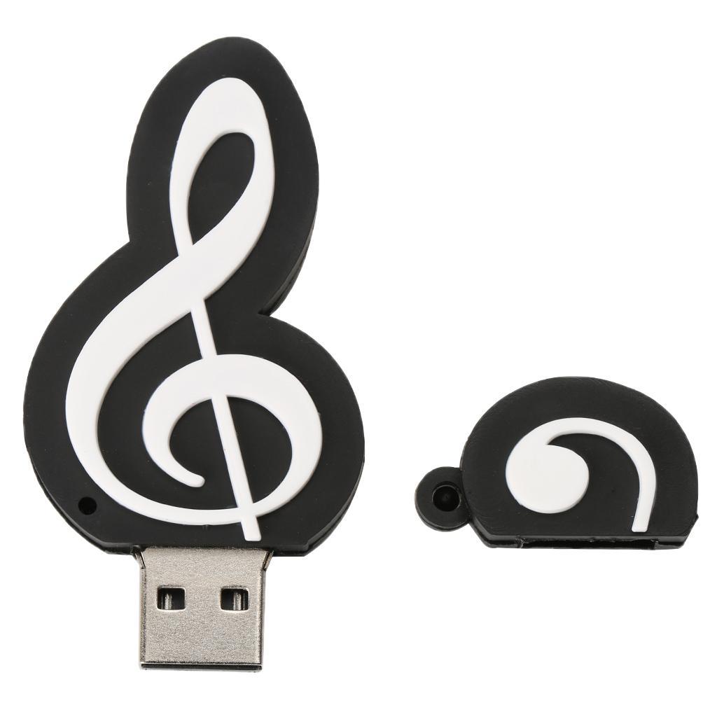 Music note USB U Disk Drive Flash Storage Memory Stick For PC Computer
