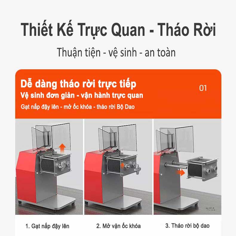 Bộ dao dùng cho máy thái thịt tươi sống Inox EY110 (phụ kiện mua thêm)